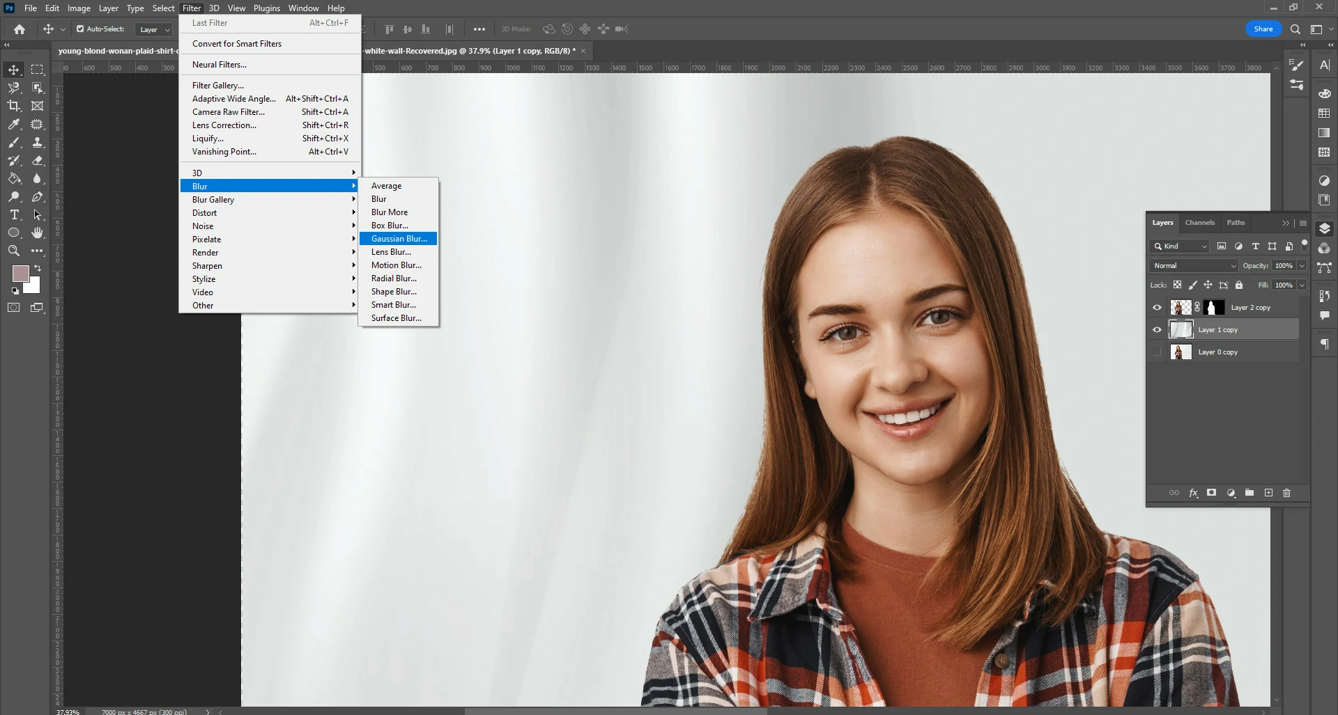 Applying the Blur Effect